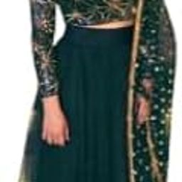 Women's Embroidered Net Ethnic wear Semi-stitched Lehenga Choli With Dupatta (O_S_F_25753)-picture-11