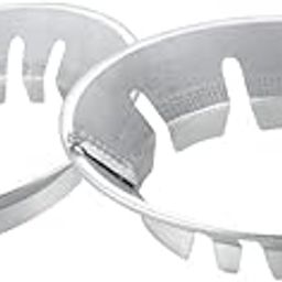 Smart Line Pack Of 2 Premium Gas Saver Burner Stand Gas Chula Burner Gas Saver Stand Jali Ring Fire & Windproof Energy Saving, Gas Chula Support Stand 4 Legs Supported For Indian Gas 0.7MM (Silver)-image-42
