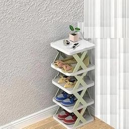 STELITE Premium Shoe Rack, Stackable Storage Organizer for Bedroom entryway, Adjustable Rack, Slots Shelf,Tower Rack Shoes Home Portable Slippers Shelf Organiser (5 Layer)-7