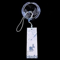 LOOM TREE Japanese Style Glass Windchime Hanging Blessing Bells Home Wind Chimes 8 | 1 Piece of Japanese Style Bells-image-1