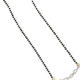 Elegant Short Mangalsutra for Women | American Diamond with 18 Inch Chain | Party, Wedding & Traditional Look-image-74