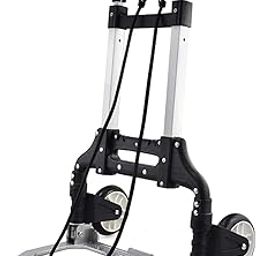 CRUCIATE Metal & Alluminium Luggage Cart Foldable Heavy Luggage Hand Puller Trolley Carts with 80 Kg (Multicolour)-16