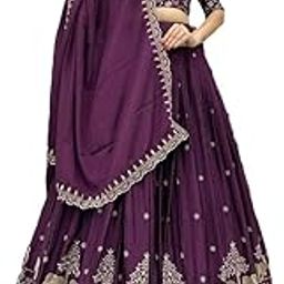 Embroidery Designer Lehenga Choli Set For Women Party| latest Bridal Stylish Design Wedding Lehenga Choli For Women (Free Size)-picture-15