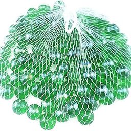 MERISHOPP 100Pcs Marble Games Ball Favors Beads 16mm for Boy Children Kids Green-20