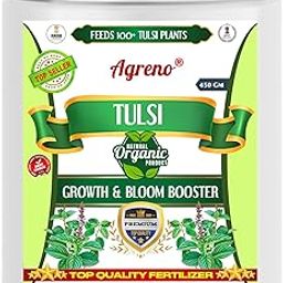 Agreno® Tulsi Growth and Bloom Booster, Essential Powerful Organic Fertilizer Granule for Overall Healthy and Fast Growth of Tulsi Plants. (450 gm)-image-96