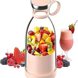 Portable USB Rechargeable Mini Blender - Electric Juicer Bottle, Grinder Mixer for Shakes, Smoothies, and Fruits - Personal Size-15