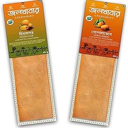 JOLKHABAR | GOPALBHOG - HIMSAGAR AAM SOTTO Combo Pack | Gopalbhog - Himsagar Mango Aam Papad | Aam Shotto | 100% Natural | Sundried | Authentic - Traditional - Handmade | Natural Sweetness of Mango | 200gm Pack (100gms each)-image-58