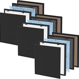 630/718 HEPA Filter Replacement For Okaysou(OKSOU) Apollo 718 / Apollo 630 S630 pro Air Cleaner Purifier, Ultra-Duo 5-in-1 True HEPA Filter with Activated Carbon Filter，3packs-14