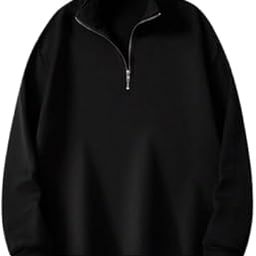 Half Zipper Solid Sweatshirt for Men-43