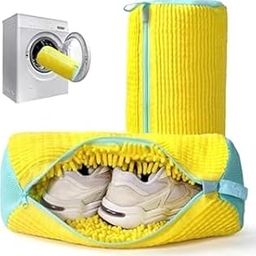 Soft Bliss Shoe Washing Machine Bag Laundry Shoe Bag for Washer & Dryer, Reusable with Durable Zipper for Sneakers & Delicates 360° Deep Cleaning Washable Laundry Organizer Bag (Multicolor)-image-93