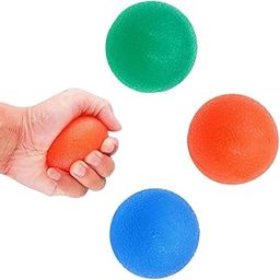 Little Blooms® Exercise Ball - Stress Relief Balls for Adults, Finger Exerciser, Wrist Exercise Equipment, Squeeze Ball for Stress Relief and Physiotherapy, Hand Therapy Essential(Gel(Medium), Red)-image-21