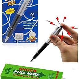 ZODZE Electric Shocking Pens & Chewing Gum Fun Prank Combo, Non-Toxic Surprise Toys for Kids & Adults-picture-16