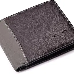 skinbull Men's Leather Wallet, Premium Textured Finish with Logo-picture-28