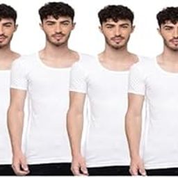Men's Half Sleeve Breathable Inner Vest Combo-image-56