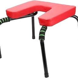 CALANDIS™ Yoga Headstand Bench Steel Frame Strong Upside Down Chair Headstand Trainer Red with Mat | Yoga Props | Yoga & Pilates | Fitness, Running & Yoga-picture-18