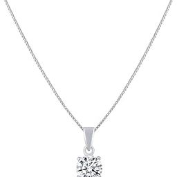 92.5 Sterling Silver white Cubic Zirconia Pendant for Women (DK000414)-image-44