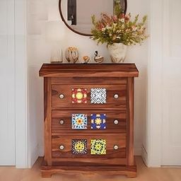 Wooden Theori Solid Wood Sheesham Chest of Drawer-image-27