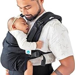 SOULSLINGS Aseema Baby Carrier - Black | Award-Winning Newborn to Toddler Carrier| Adjustable from 0 Months to 4 Years, Breathable Natural Fibres | Front & Back Carrying Positions | Machine Washable-image-62