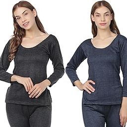 Women/Ladies/Girls Cotton Winter Wear Thermal 3/4 Sleeve Top Pack of 2 Size (32 Till 40)-image-23