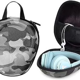 GadgetBite Headphone Carrying Case Earpads Storage Bag Headphone Pouch Portable Anti-Pressure Compatible with Boat 550/Sony WH C510/Flix X1/Sony CH710n/Hyperx Cloud Cases (Army Grey)-15