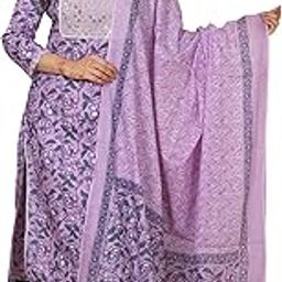 Women's Cotton Printed Printed Straight Embroidery Kurta with Palazzo & Dupatta Set-picture-22