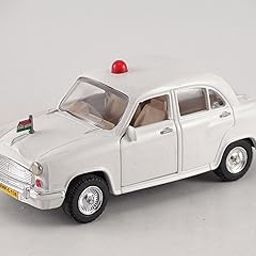 Centy Toys Plastic Ambassador Car, Pack Of 1, White, 4Y-20