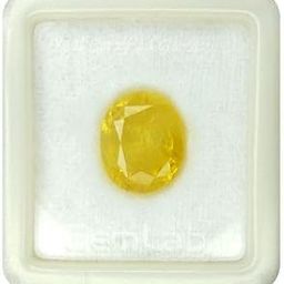 Fedput Yellow Sapphire Gemstone Unheated Untreated Certified Natural 100% Pukhraj Stone 7.25 Ratti-39