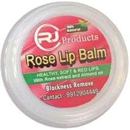 RJ Products Rose Lip Balm for Healthy, Soft & Smooth Lips | With Rose Extract & Almond Oil | Removes Blackness | Natural Lip Care | 10g-image-99