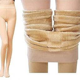 Stretchable Winter Thermal Legging for Women Warm Thick Fur Lined Fleece Soft Tights Stocking - Slim Fit Free Size (26 to 32 Waist)-image-17