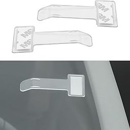 jokormo 2 PCS Car Windshield Parking Tickets Clips, 2.91In x 1.57In Waterproof Anti-Slip Vehicle Parking Tag Holder, Universal Durable Automotive Invoice Ticket Clip for Truck SUV Car (Transparent)-picture-21