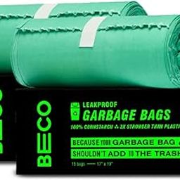 Beco Eco Friendly Compostable Garbage Bags for Dustbin | 30 Pcs | Small 17 X 19 Inches | Pack of 2-image-32