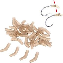MERISHOPP 30pcs Carp Fishing Line Hook Aligner Rig Accessories Fishing Rigs for Bottom Baits, Wafters or Pop-ups| Sports Equipment | Outdoor Sports Gear | Exercise Gear-image-78