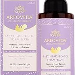 AreoVeda Baby Head-To-Toe Gentle Foam Body Wash With Self-Foaming Pump (500ml) I Tear-Free Formula I Cleanses Without Causing Friction I 24 Hrs Hydration I pH 5.5 With Pentavitin & Aloe Vera I Lab Tested, Ecocert Certified, EWG Verified-image-54