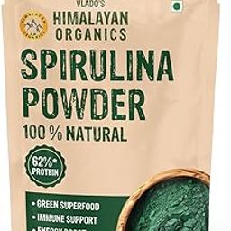 Spirulina Powder (100g) | For Men & Women | Contains 62% Protein I Natural Superfood | Rich in Protein, Vitamins & Minerals | Boost Energy & Immunity | Support Digestion & Skin health-image-77