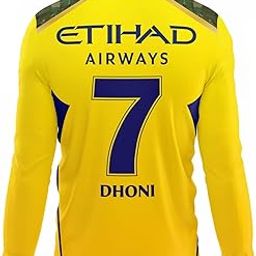 CSK Official New Jersey Dhoni 7 2024(Kid's, Boy's & Men's)-image-39