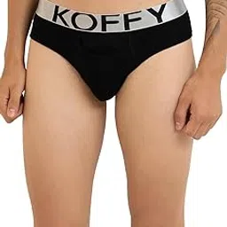 koffy Men’s Premium Cotton Lycra Brief with Minus Cutting Pouch| Silver Metallic Elastic| 4 Way Stretch| Wrinkle Free| Pack of 1-picture-6