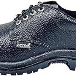 Trends Safety Shoe S.T. BT Leather with DD Black/Grey Colour PVC Sole - Low Ankle with ISI-image-38