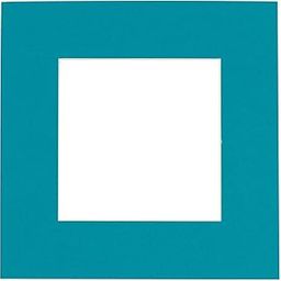 CountryArtHouse Teal Blue Acid Free 24x24 Square Picture Frame Mat with White Core Bevel Cut for 8x8 Pictures - Fits 24x24 Frame - Pack of 1 Matboard Show Kit with Acid Free Backing & Clear Bag-image-95