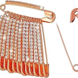 Rose Gold Stone Saree Safety Pin Medium Broach Brooch broaches & Sari Sadi Pins for Women-image-59