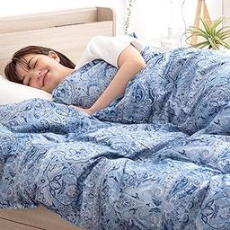 Tansu no Gen 10119211 (94659) Skin Comforter, Single, Made in Japan, Washable, Feather, For Summer, Antibacterial, Deodorizing, Comforter, 85% Down, Summer Comforter, Present, Gift-2