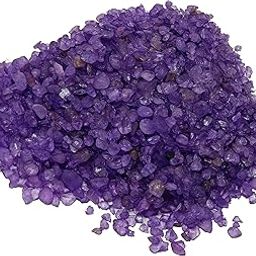 Amethyst dye Chips of Premium Small Tumbled Gemstone Crystal Healing Chips 100 Gram Pack-image-16