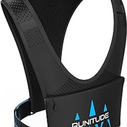 Runitude Running Phone Holder Vest | Chest Cell Pouch | Lightweight | Key Clip Holder | Light Straps | Waterproof | Reflective | Men & Women, Black, One Size,-image-52