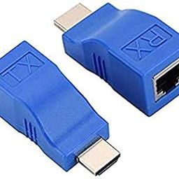 Microware HDMI Dual RJ45 CAT5e/6 HDMI Extender Network Ethernet Adapter HDMI Extender 2Pcs-0