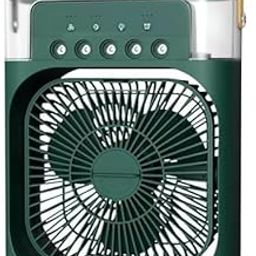 AURYX Portable Air Conditioner Cooler, Mini Evaporative Cooler with 7 Colors LED Light, 1/2/3 H Timer, 3 Wind Speeds and 3 Spray Modes_Multicolor-image-114