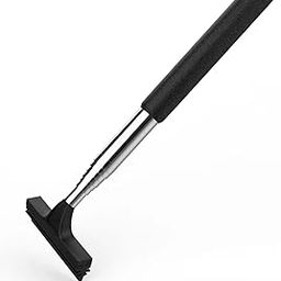 KLASHE Car Rearview Mirror Wiper with Telescopic Rod, Portable Auto Mirror Squeegee Cleaner, Black-16