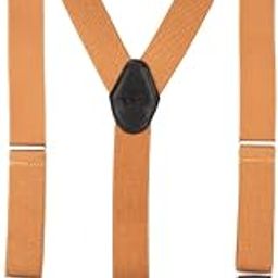 Gentry Rust Orange with Black Y-Back Button Elasticated Suspender for Men-image-57