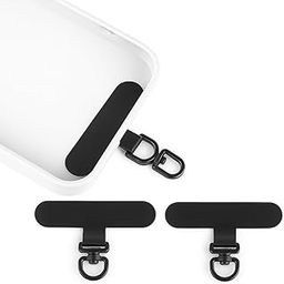 IshanyaLiving 360° Rotatable Mobile Lanyard Patch, Phone Tether, Universal Phone Lanyard Gasket, Cell Phone Replacement Pad, Compatible for iPhone & Other Cell Phone (Pack of 2, Black)-image-13