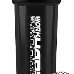 Gym Shaker Bottle for Protein Shakes | 700ml BPA-Free Leakproof Shaker | Pre-Workout, BCAA & Smoothie Mixer for Men & Women | Black-image-14