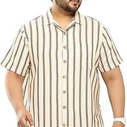 thomas scott Men's | Stripes | Half Sleeve | Regular Fit | Cotton Blend | Spread Collar | Casual Shirt-picture-49