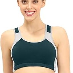 1051 Racer Back Non-Wired, Padded Full Coverage Sports Bra for Womens -Medium to High Impact Gym/Workout Slip-on Bra -200 GSM Cotton|Spandex - All Day Comfort Bra-image-77